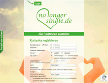 Tablet Screenshot of no-longer-single.de